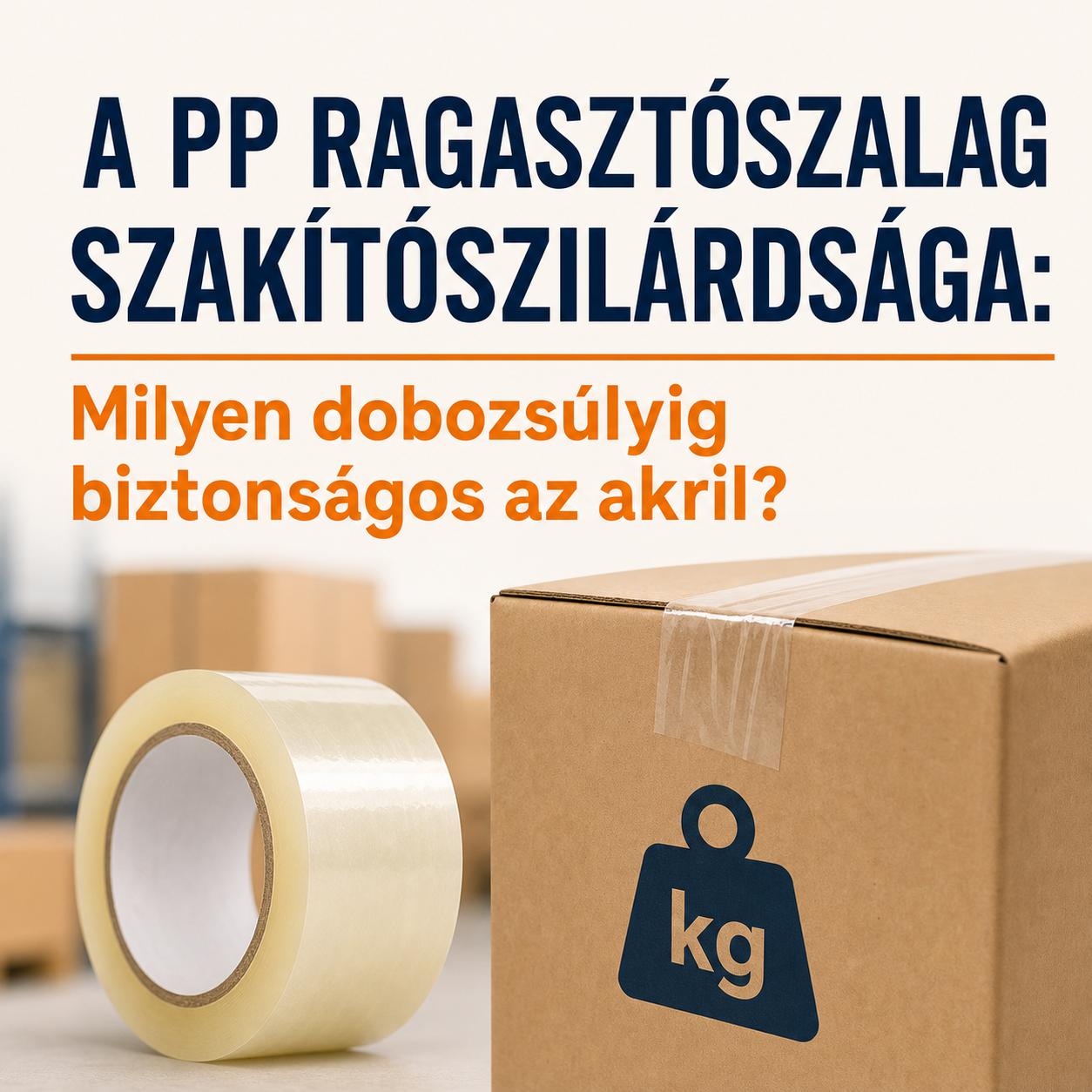 A PP ragasztószalag szakítószilárdsága: Milyen dobozsúlyig biztonságos az akril? A PP ragasztószalag szakítószilárdsága: Milyen dobozsúlyig biztonságos az akril?