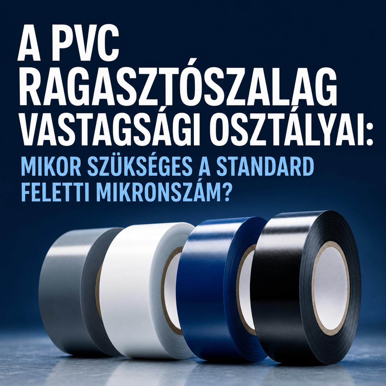 A PVC ragasztószalag vastagsági osztályai: Mikor szükséges a standard feletti mikronszám? A PVC ragasztószalag vastagsági osztályai: Mikor szükséges a standard feletti mikronszám?