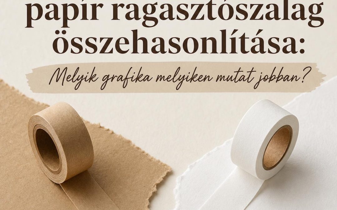 A barna és a fehér papír ragasztószalag összehasonlítása: Melyik grafika melyiken mutat jobban?