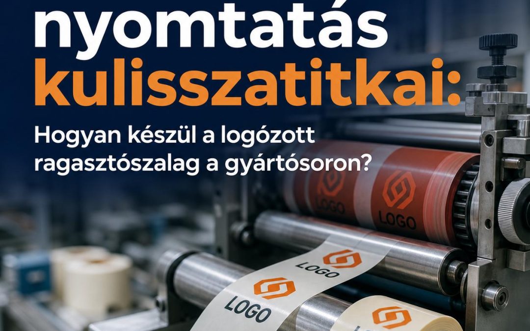 A flexo nyomtatás kulisszatitkai: Hogyan készül a logózott ragasztószalag a gyártósoron?