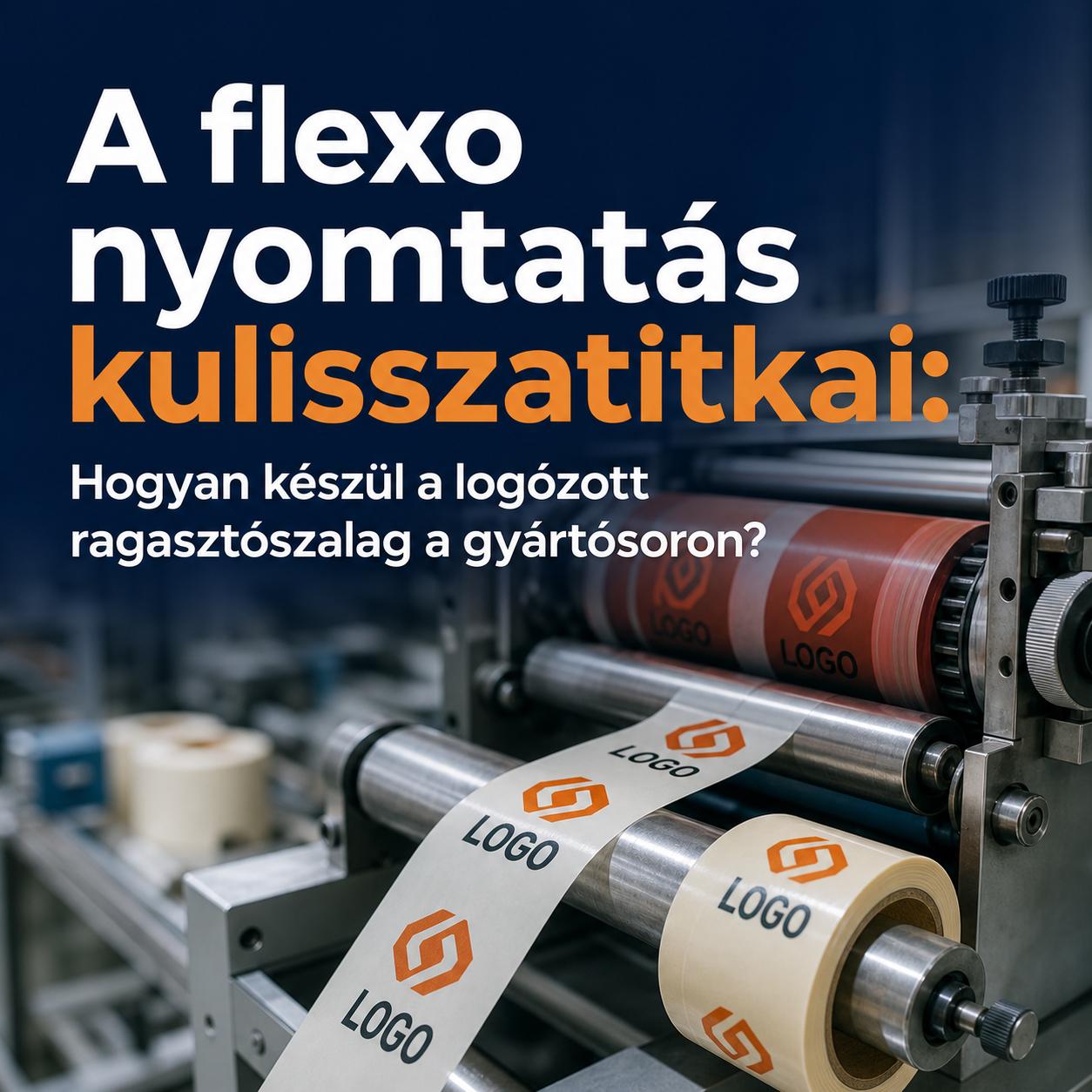 A flexo nyomtatás kulisszatitkai: Hogyan készül a logózott ragasztószalag a gyártósoron? A flexo nyomtatás kulisszatitkai: Hogyan készül a logózott ragasztószalag a gyártósoron?