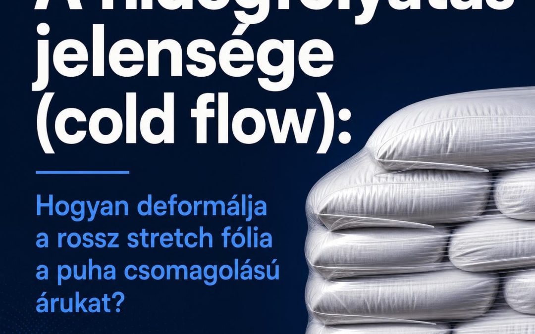 A hidegfolyatás jelensége (cold flow): Hogyan deformálja a rossz stretch fólia a puha csomagolású árukat?