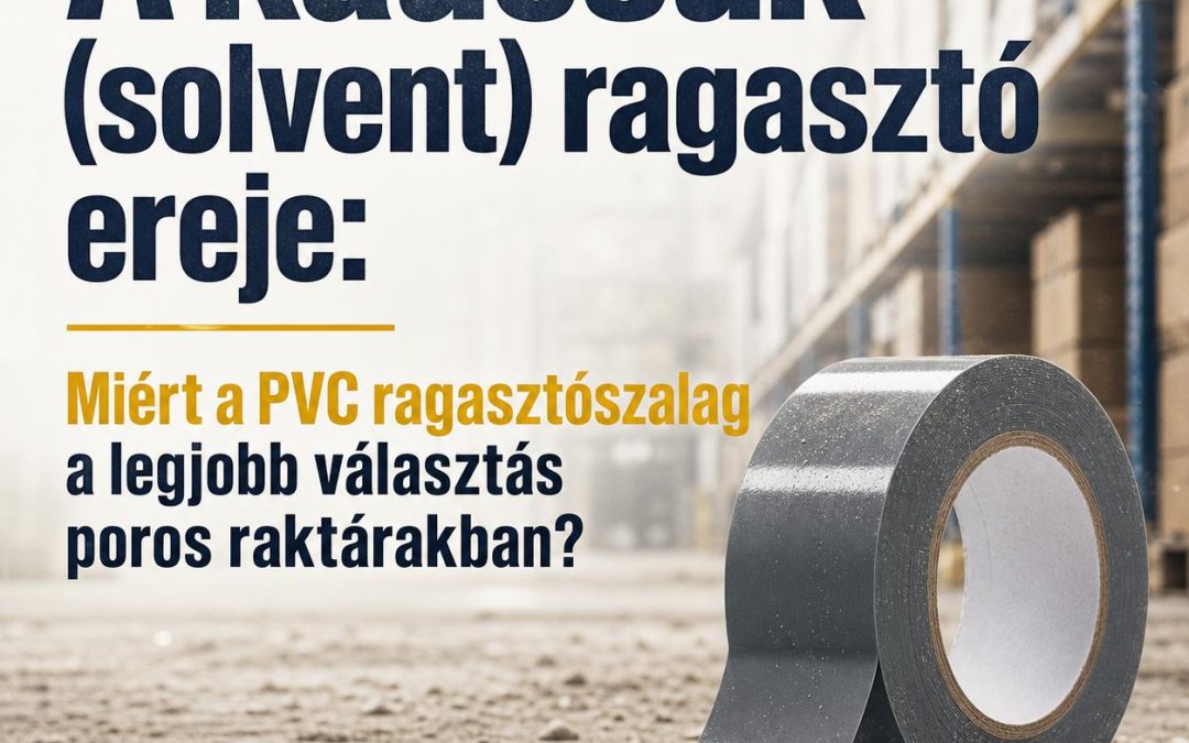 A kaucsuk (solvent) ragasztó ereje: Miért a PVC ragasztószalag a legjobb választás poros raktárakban?