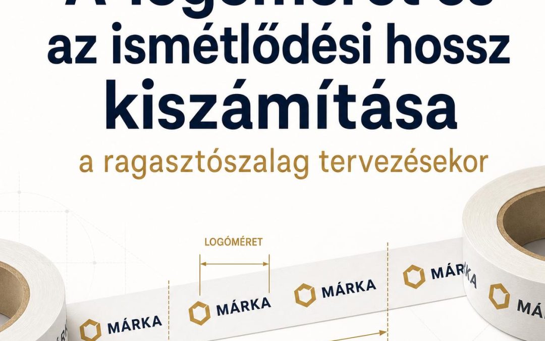 A logóméret és az ismétlődési hossz kiszámítása a ragasztószalag tervezésekor
