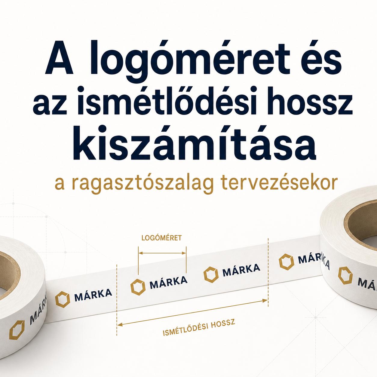 A logóméret és az ismétlődési hossz kiszámítása a ragasztószalag tervezésekor A logóméret és az ismétlődési hossz kiszámítása a ragasztószalag tervezésekor