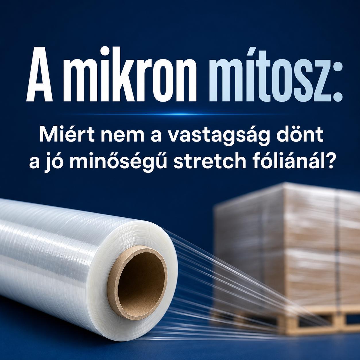 A mikron mítosz: Miért nem a vastagság dönt a jó minőségű stretch fóliánál? A mikron mítosz: Miért nem a vastagság dönt a jó minőségű stretch fóliánál?