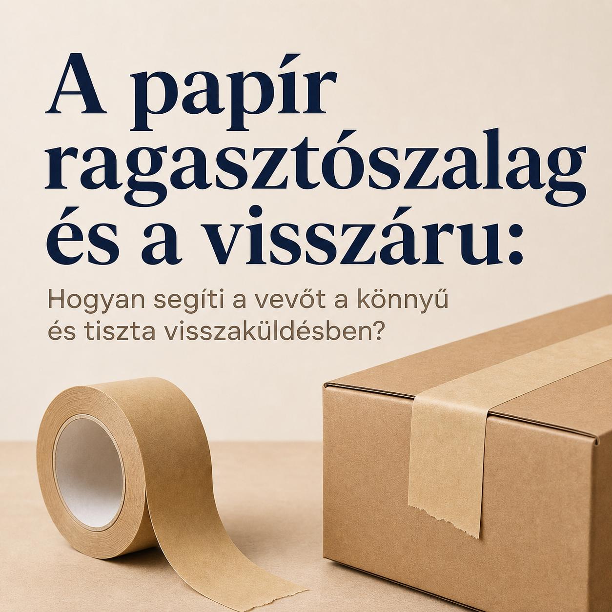 A papír ragasztószalag és a visszáru: Hogyan segíti a vevőt a könnyű és tiszta visszaküldésben? A papír ragasztószalag és a visszáru: Hogyan segíti a vevőt a könnyű és tiszta visszaküldésben?