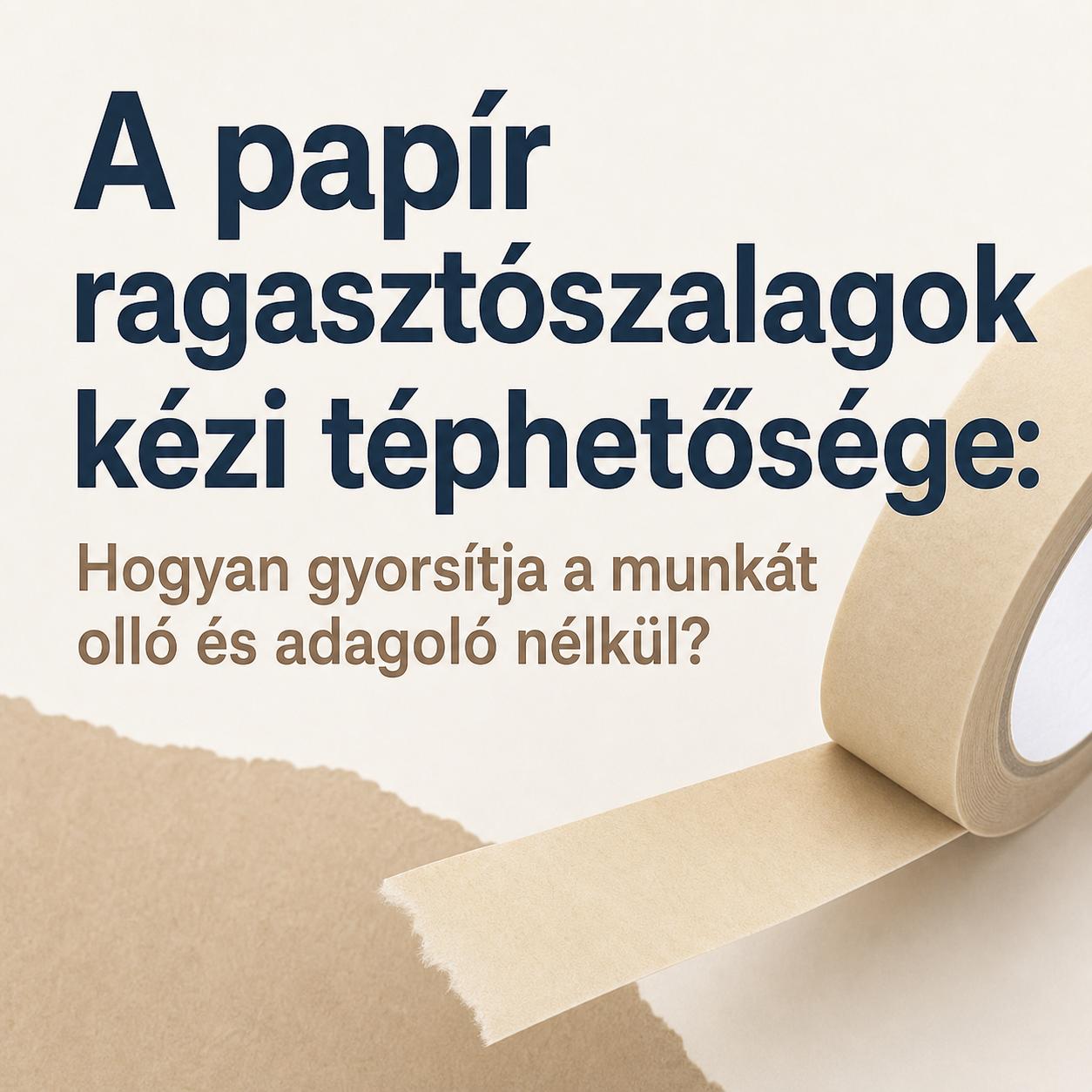 A papír ragasztószalagok kézi téphetősége: Hogyan gyorsítja a munkát olló és adagoló nélkül? A papír ragasztószalagok kézi téphetősége: Hogyan gyorsítja a munkát olló és adagoló nélkül?