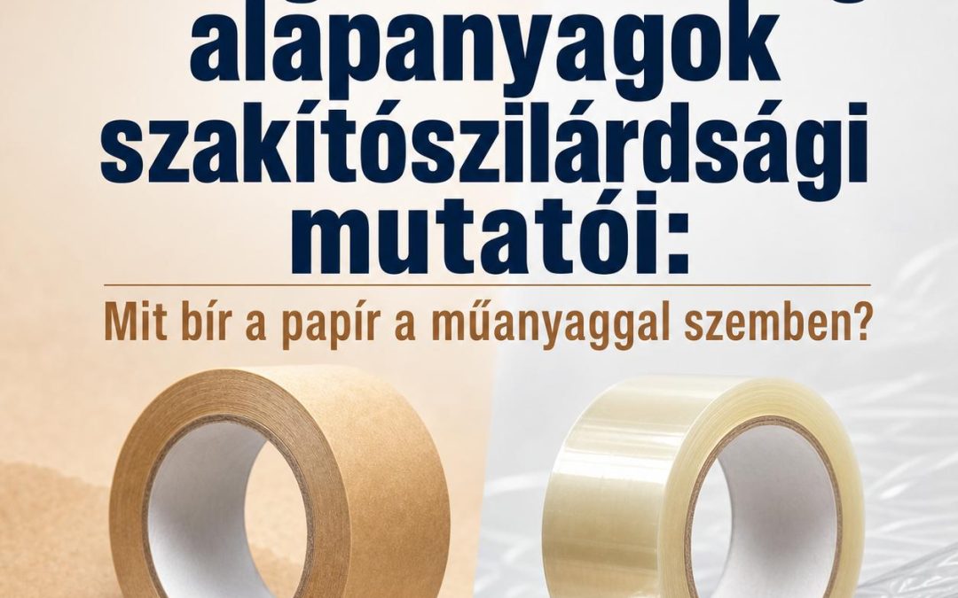 A ragasztószalag-alapanyagok szakítószilárdsági mutatói: Mit bír a papír a műanyaggal szemben?