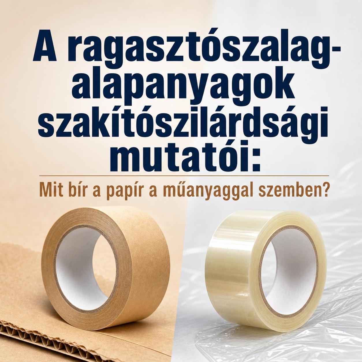 A ragasztószalag-alapanyagok szakítószilárdsági mutatói: Mit bír a papír a műanyaggal szemben? A ragasztószalag-alapanyagok szakítószilárdsági mutatói: Mit bír a papír a műanyaggal szemben?