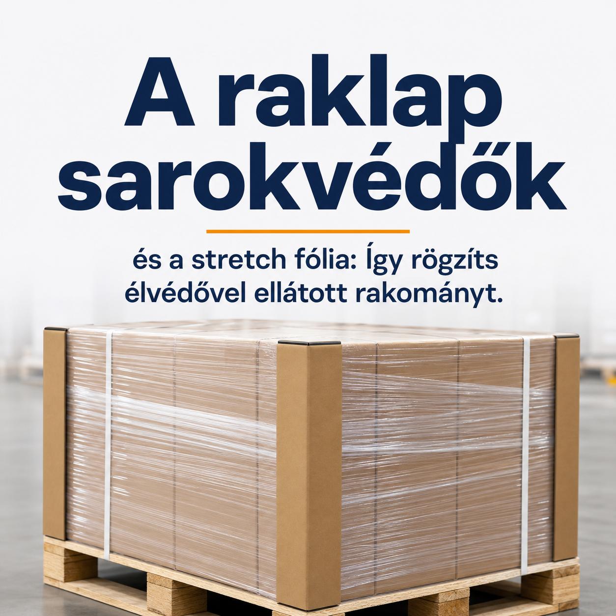 A raklap sarokvédők és a stretch fólia: Így rögzíts élvédővel ellátott rakományt A raklap sarokvédők és a stretch fólia: Így rögzíts élvédővel ellátott rakományt