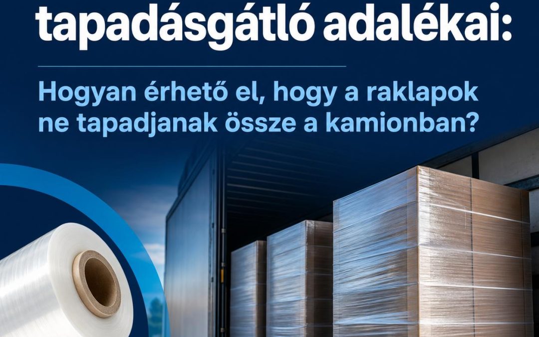 A stretch fólia tapadásgátló adalékai: Hogyan érhető el, hogy a raklapok ne tapadjanak össze a kamionban?