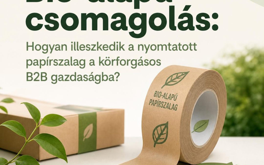 Bio-alapú csomagolás: Hogyan illeszkedik a nyomtatott papír ragasztószalag a körforgásos B2B gazdaságba?