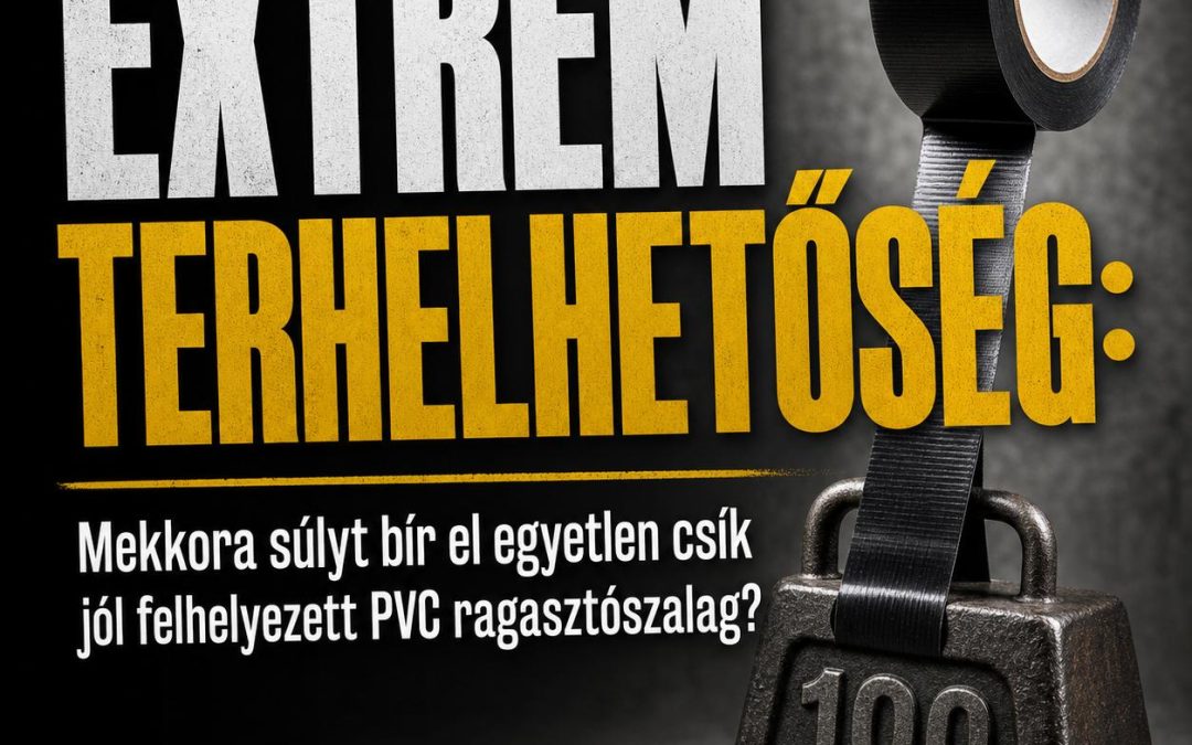 Extrém terhelhetőség: Mekkora súlyt bír el egyetlen csík jól felhelyezett PVC ragasztószalag?
