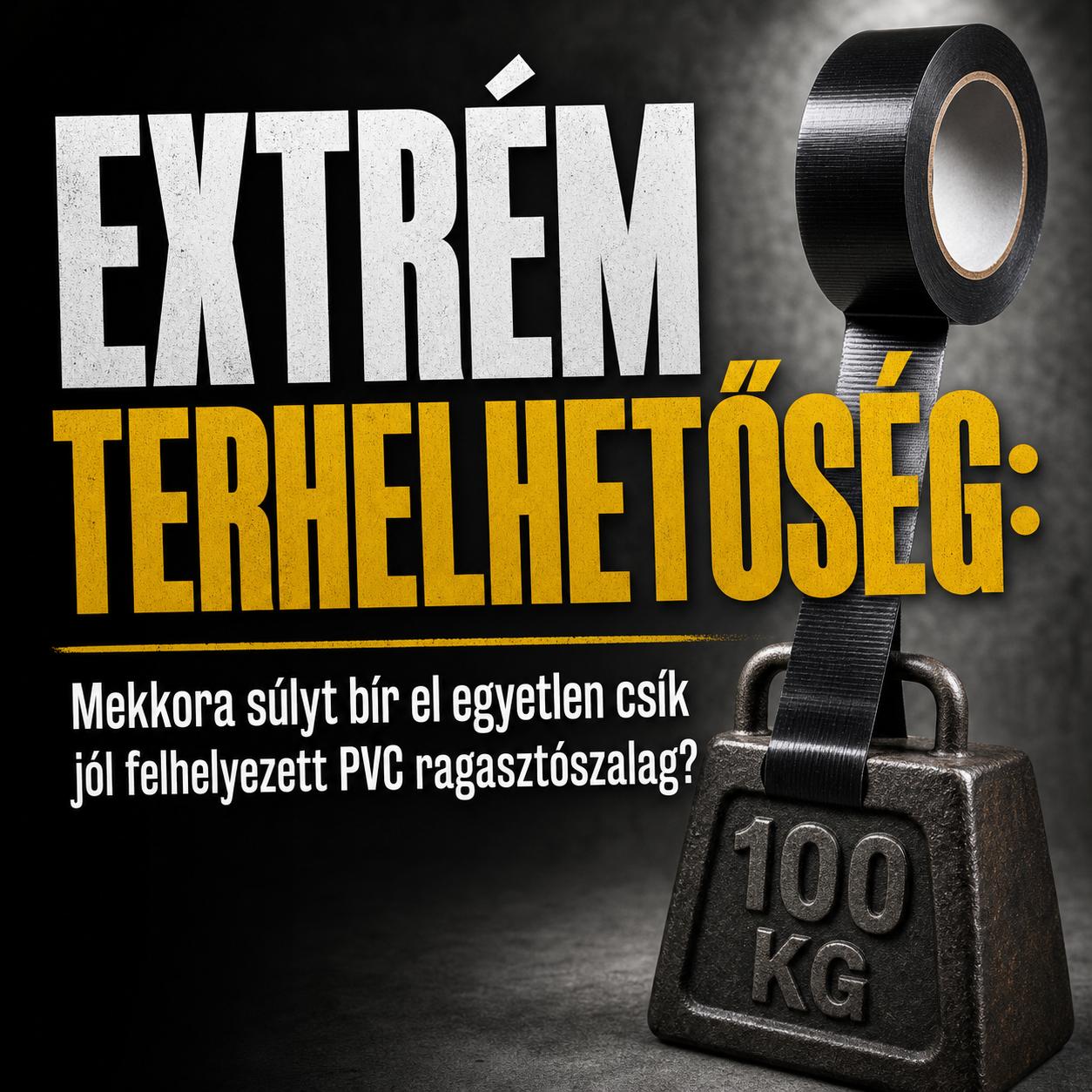Extrém terhelhetőség: Mekkora súlyt bír el egyetlen csík jól felhelyezett PVC ragasztószalag? Extrém terhelhetőség: Mekkora súlyt bír el egyetlen csík jól felhelyezett PVC ragasztószalag?