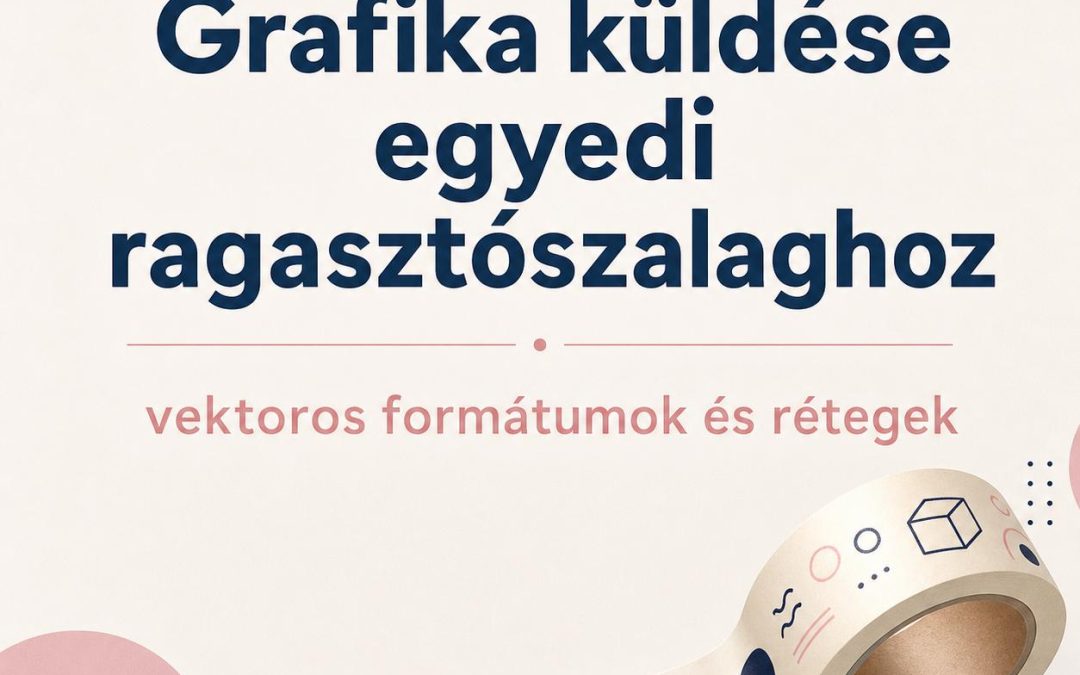 Grafika küldése egyedi ragasztószalaghoz, vektoros formátumok és rétegek