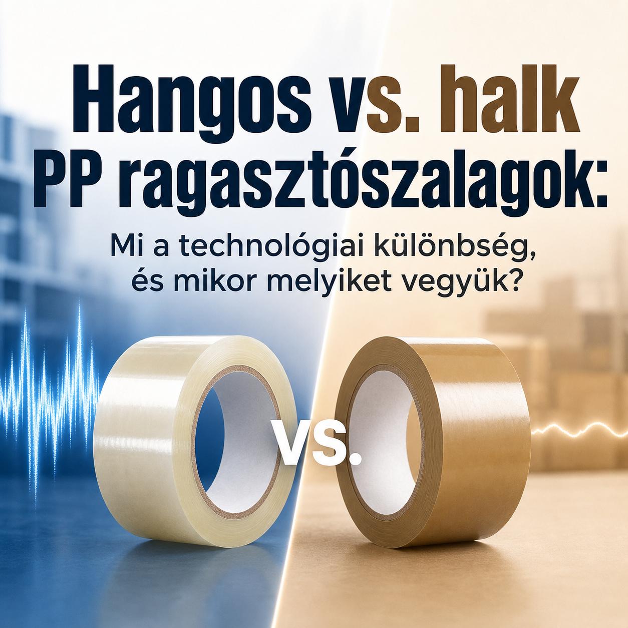 Hangos vs. halk PP ragasztószalagok: Mi a technológiai különbség, és mikor melyiket vegyük? Hangos vs. halk PP ragasztószalagok: Mi a technológiai különbség, és mikor melyiket vegyük?