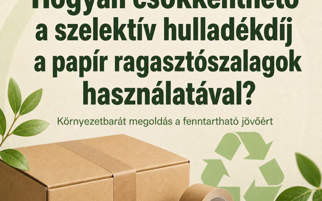 Hogyan csökkenthető a szelektív hulladékdíj a papír ragasztószalagok használatával?