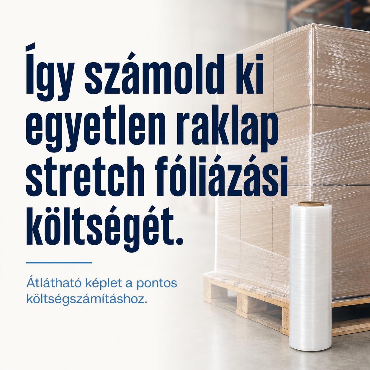 Így számold ki egyetlen raklap stretch fóliázási költségét Így számold ki egyetlen raklap stretch fóliázási költségét