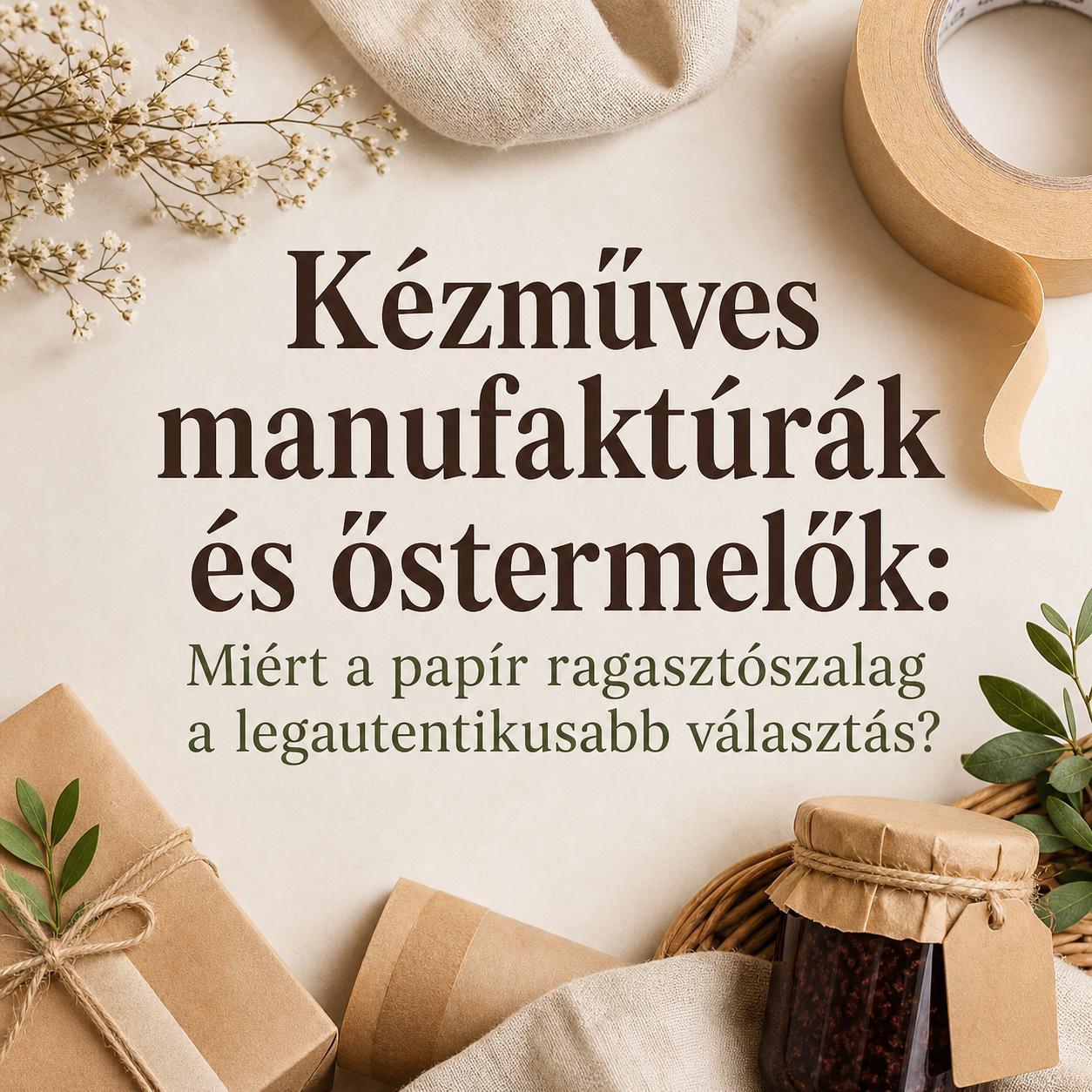 Kézműves manufaktúrák és őstermelők: Miért a papír ragasztószalag a legautentikusabb választás? Kézműves manufaktúrák és őstermelők: Miért a papír ragasztószalag a legautentikusabb választás?