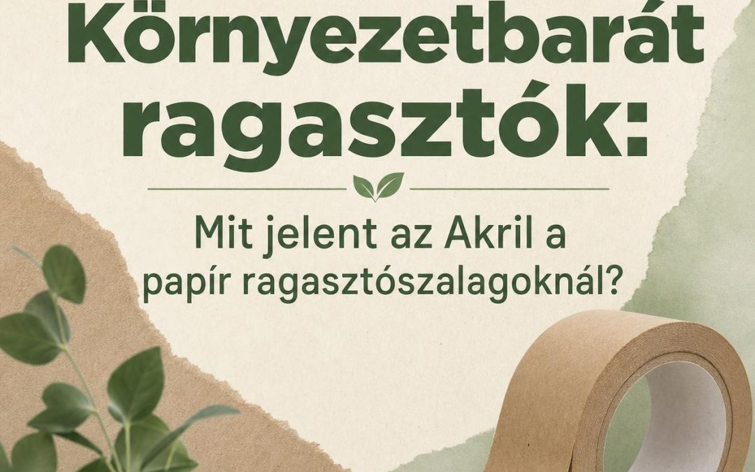 Környezetbarát ragasztók: Mit jelent az Akril a papír ragasztószalagoknál?