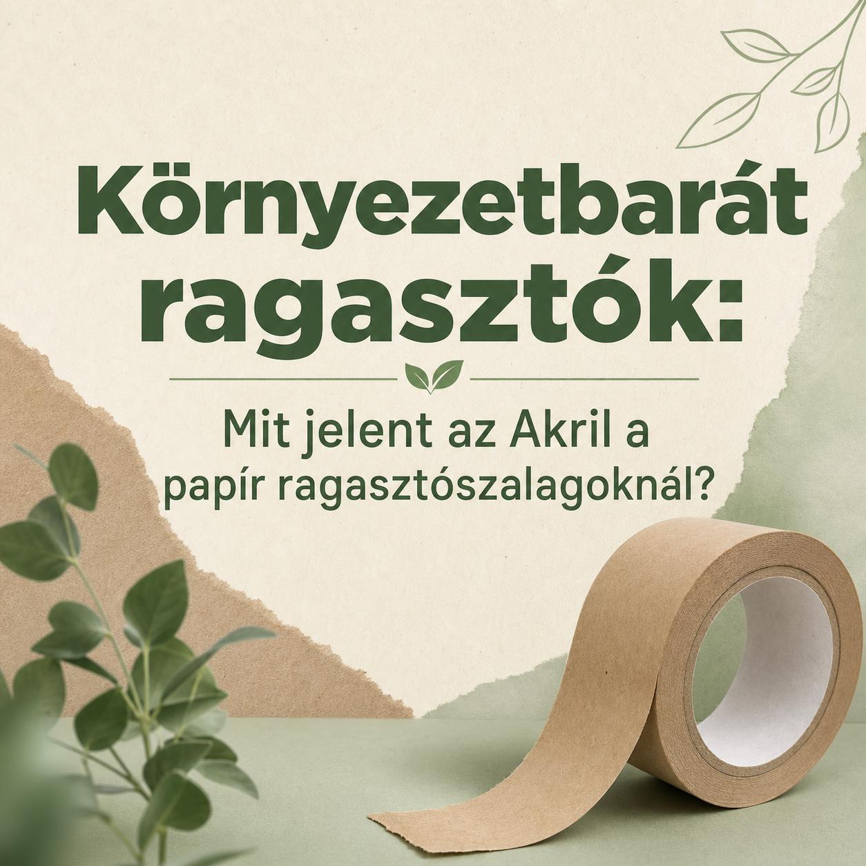 Környezetbarát ragasztók: Mit jelent az Akril a papír ragasztószalagoknál? Környezetbarát ragasztók: Mit jelent az Akril a papír ragasztószalagoknál?