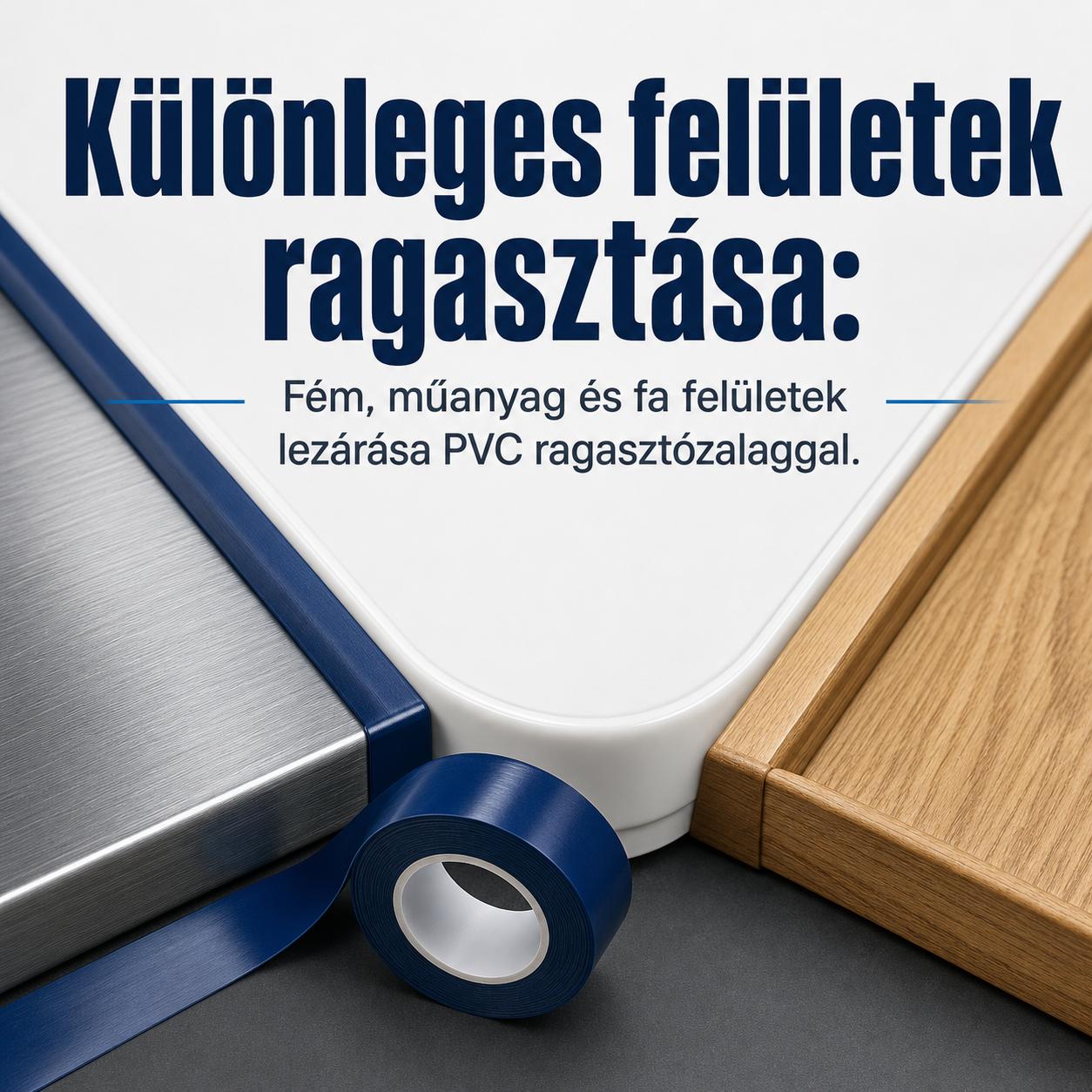 Különleges felületek ragasztása: Fém, műanyag és fa felületek lezárása PVC ragasztózalaggal Különleges felületek ragasztása: Fém, műanyag és fa felületek lezárása PVC ragasztózalaggal