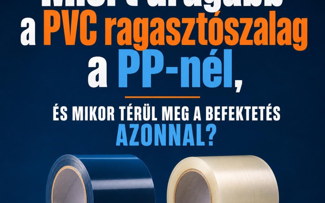 Miért drágább a PVC ragasztószalag a PP-nél, és mikor térül meg a befektetés azonnal?