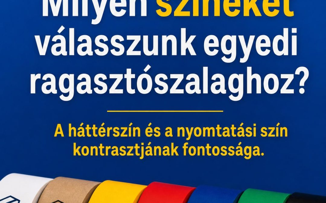 Milyen színeket válasszunk egyedi ragasztószalaghoz? A háttérszín és a nyomtatási szín kontrasztjának fontossága