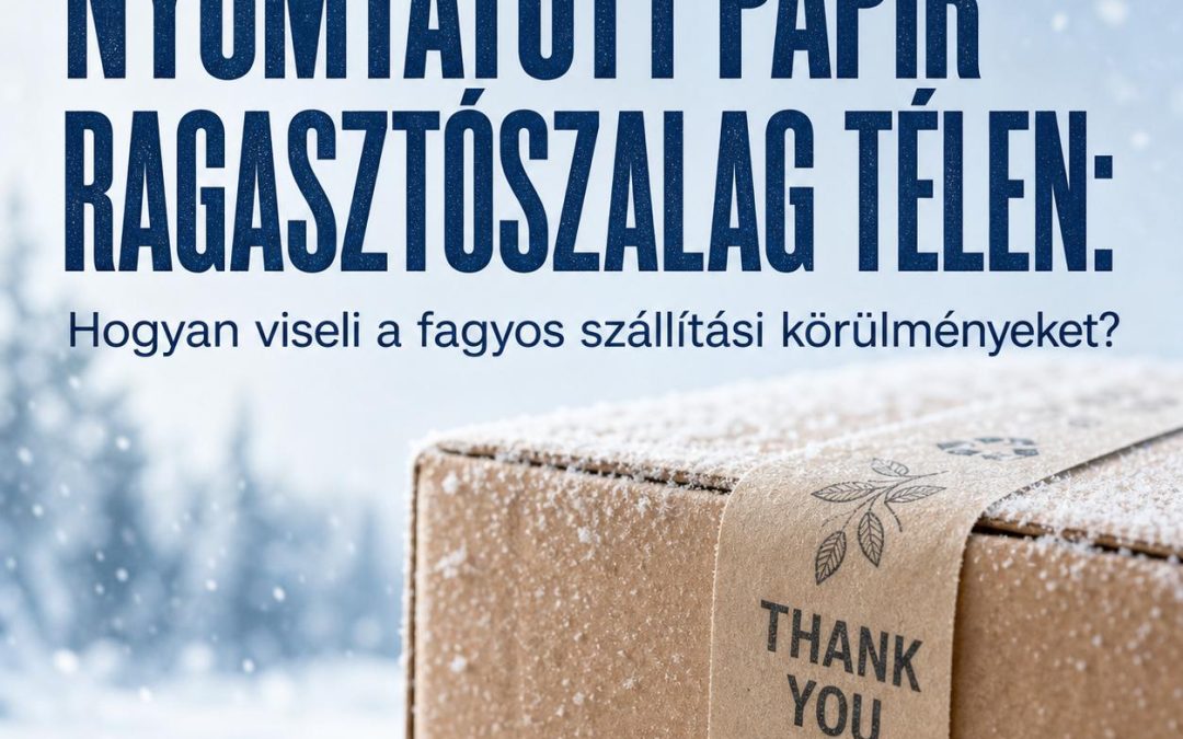 Nyomtatott papír ragasztószalag télen: Hogyan viseli a fagyos szállítási körülményeket?