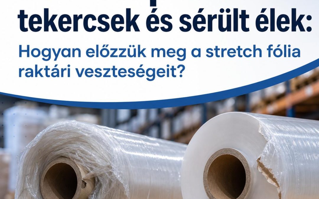 Összetapadt tekercsek és sérült élek: Hogyan előzzük meg a stretch fólia raktári veszteségeit?