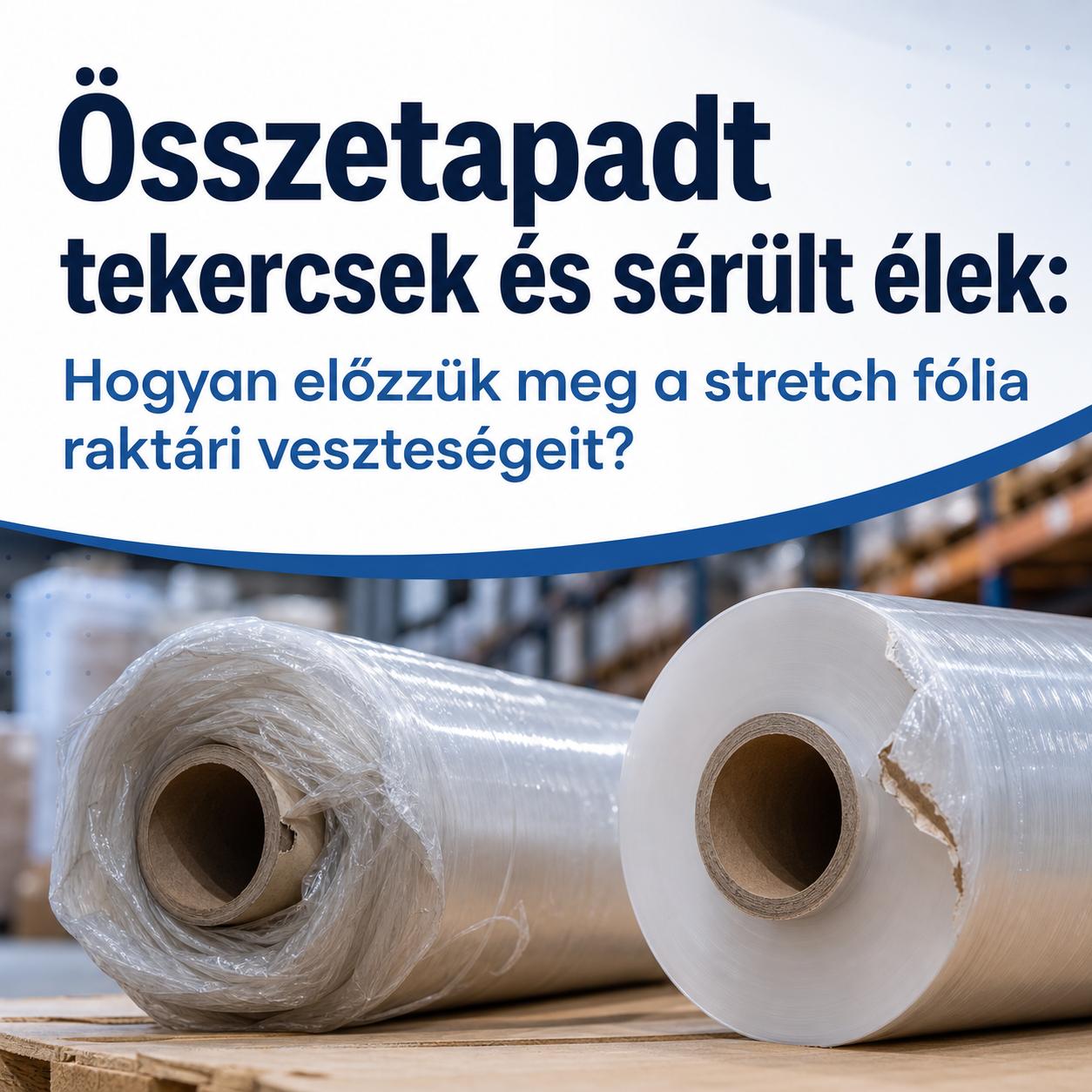 Összetapadt tekercsek és sérült élek: Hogyan előzzük meg a stretch fólia raktári veszteségeit? Összetapadt tekercsek és sérült élek: Hogyan előzzük meg a stretch fólia raktári veszteségeit?