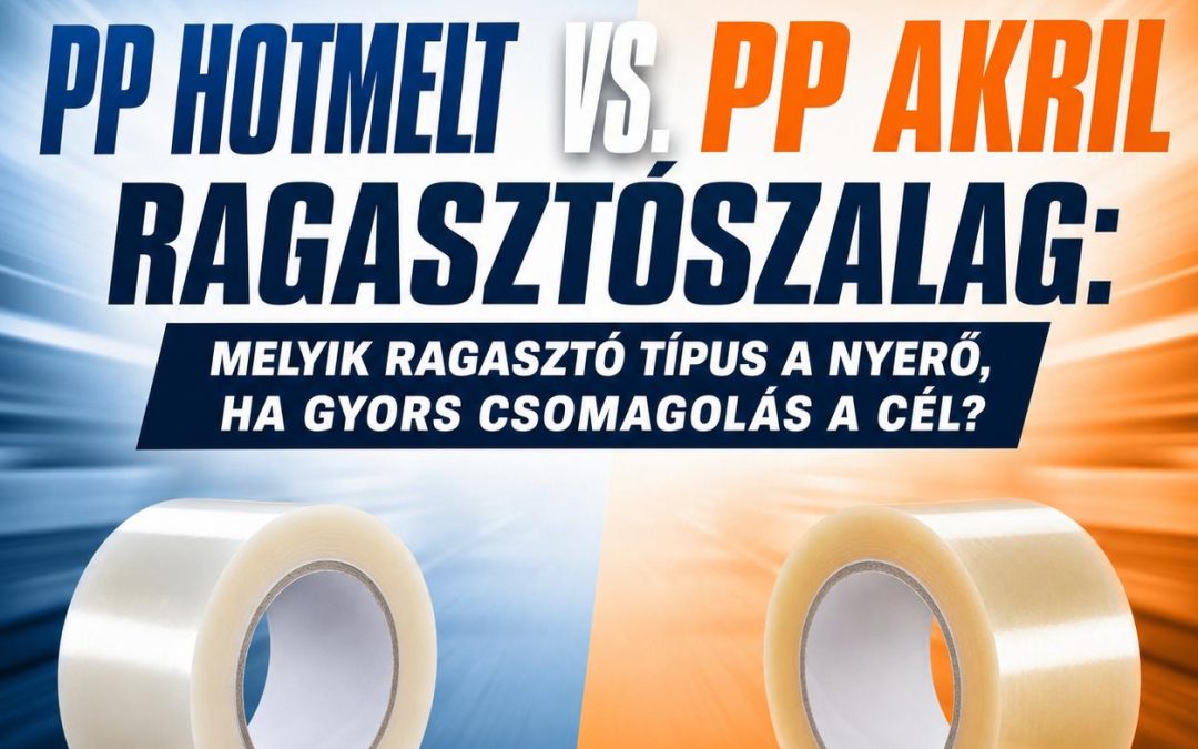 PP Hotmelt vs. PP Akril ragasztószalag: Melyik ragasztó típus a nyerő, ha gyors csomagolás a cél?