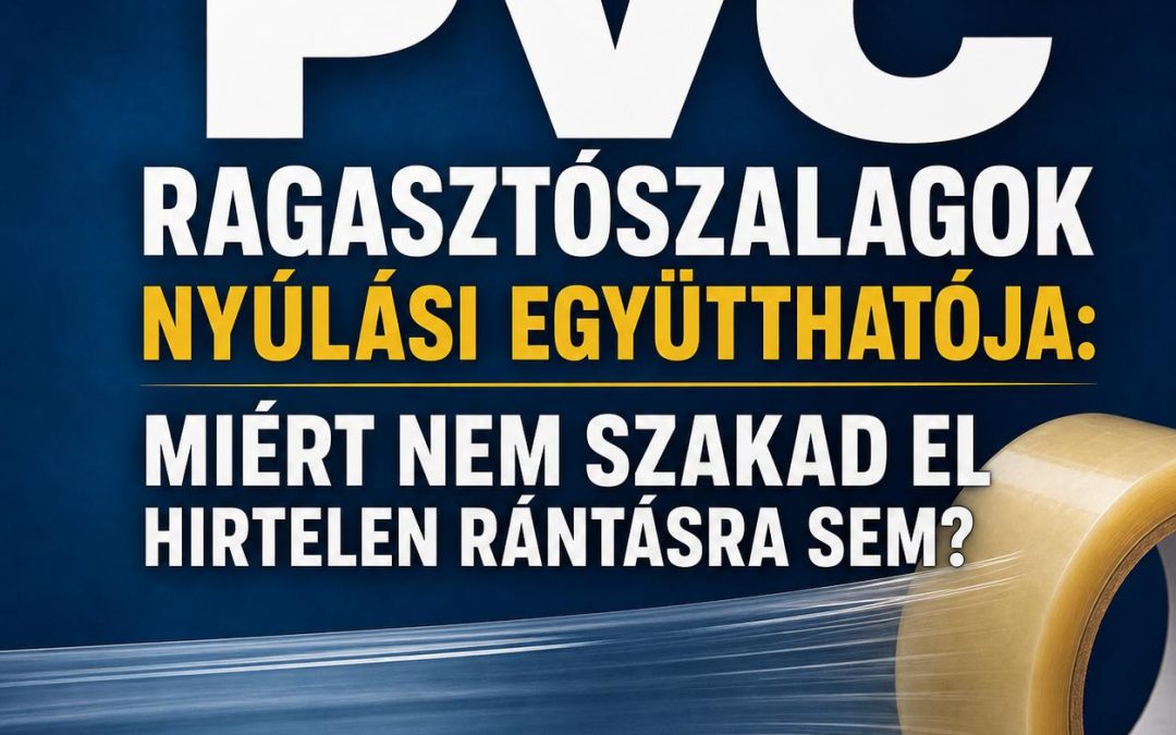 PVC ragasztószalagok nyúlási együtthatója: Miért nem szakad el hirtelen rántásra sem?