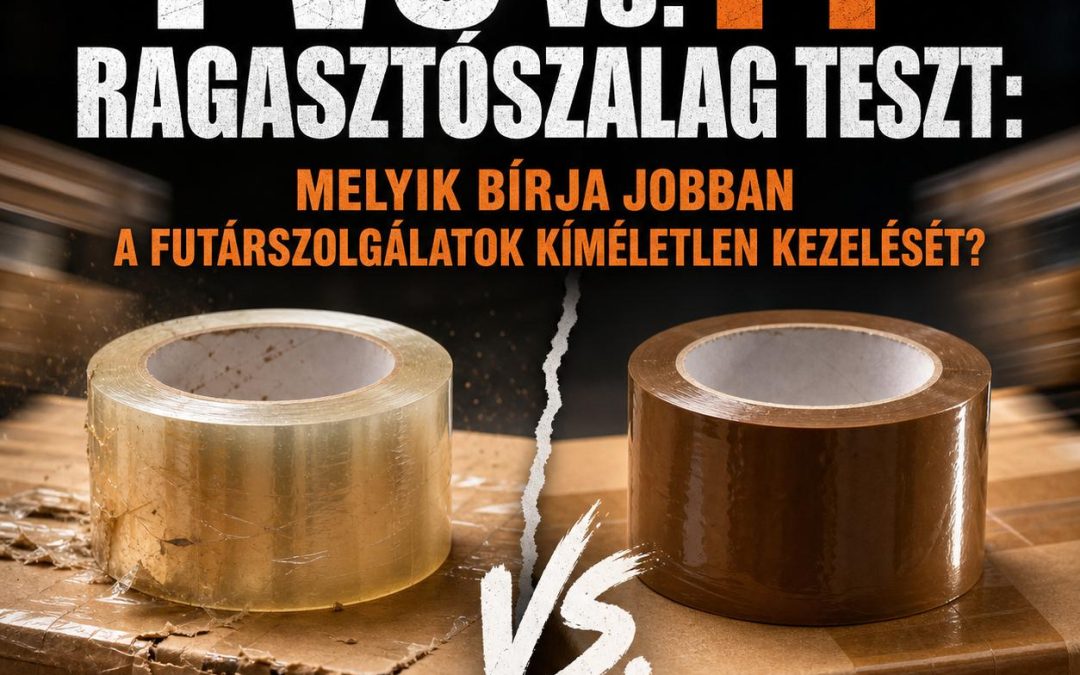 PVC vs. PP ragasztószalag teszt: Melyik bírja jobban a futárszolgálatok kíméletlen kezelését?