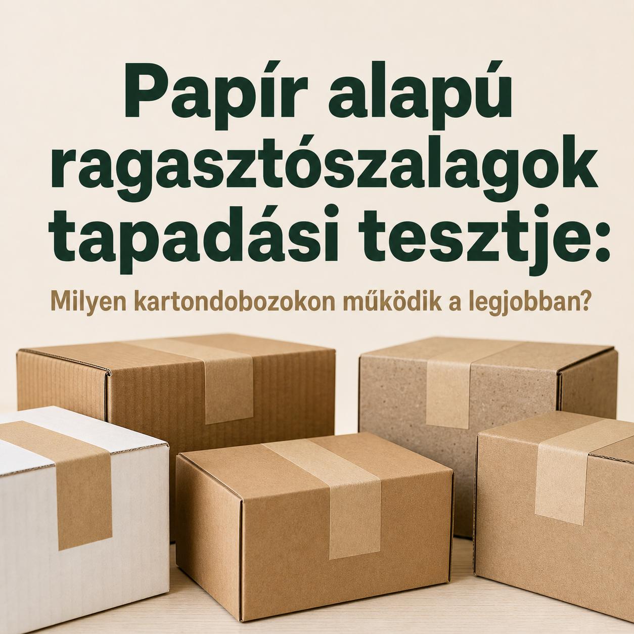 Papír alapú ragasztószalagok tapadási tesztje: Milyen kartondobozokon működik a legjobban? Papír alapú ragasztószalagok tapadási tesztje: Milyen kartondobozokon működik a legjobban?