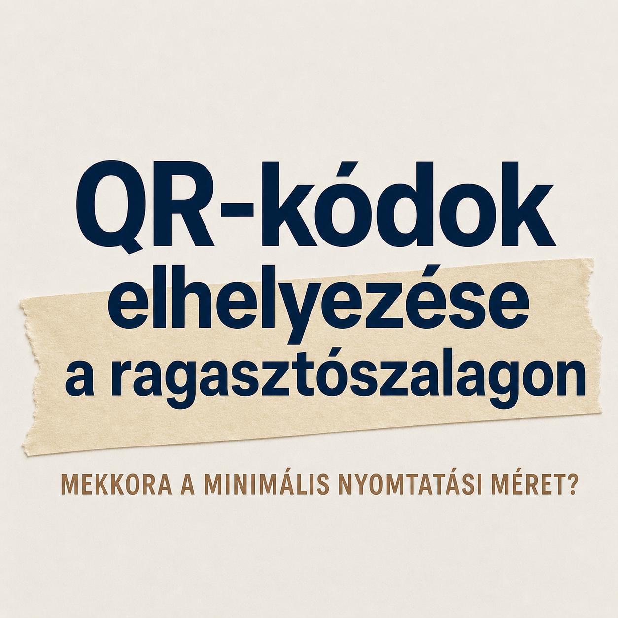 QR-kódok elhelyezése a ragasztószalagon: Mekkora a minimális nyomtatási méret? QR-kódok elhelyezése a ragasztószalagon: Mekkora a minimális nyomtatási méret?