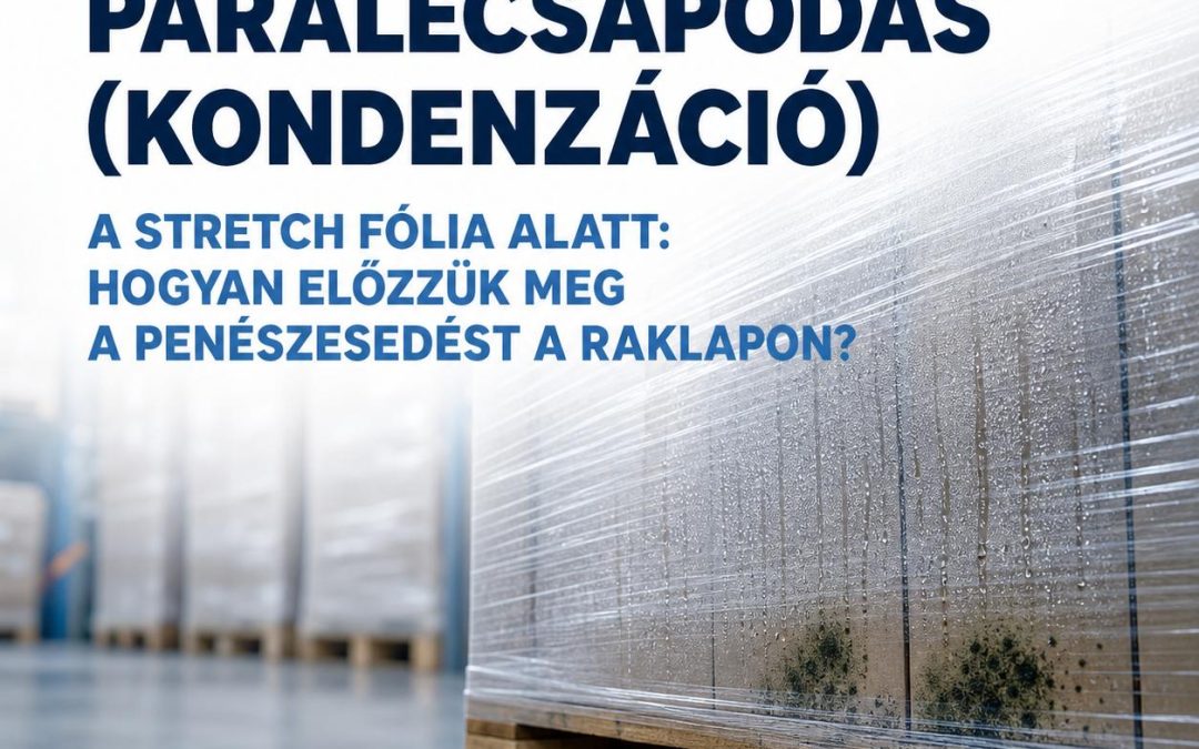 Raktári páralecsapódás (kondenzáció) a stretch fólia alatt: Hogyan előzzük meg a penészesedést a raklapon?