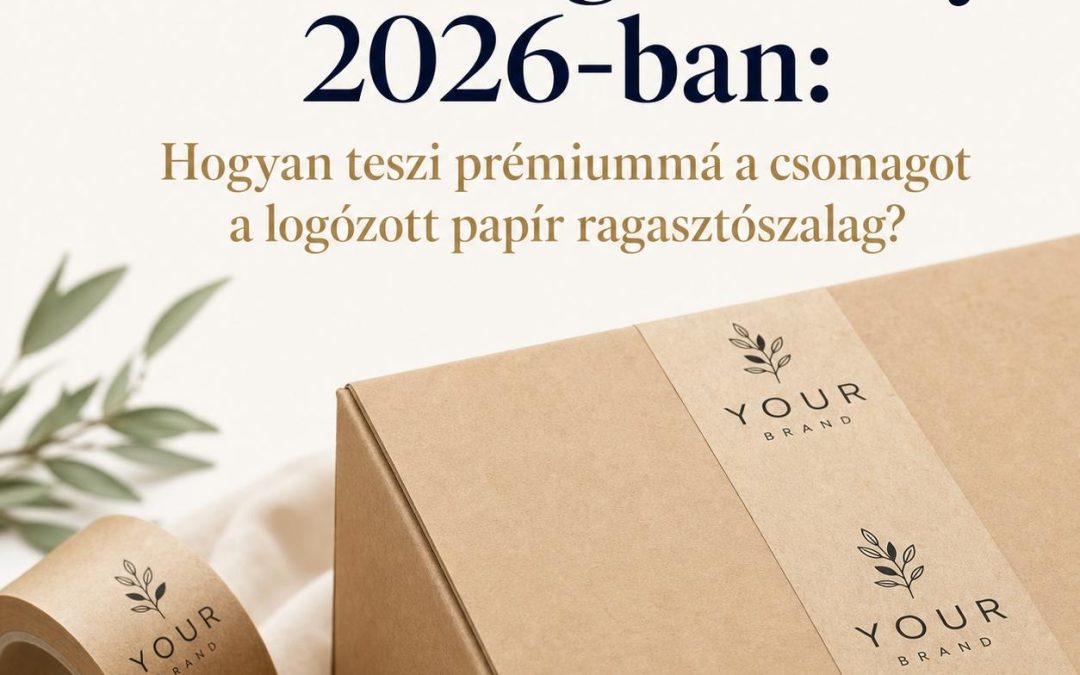 Unboxing élmény 2026-ban: Hogyan teszi prémiummá a csomagot a logózott papír ragasztószalag?