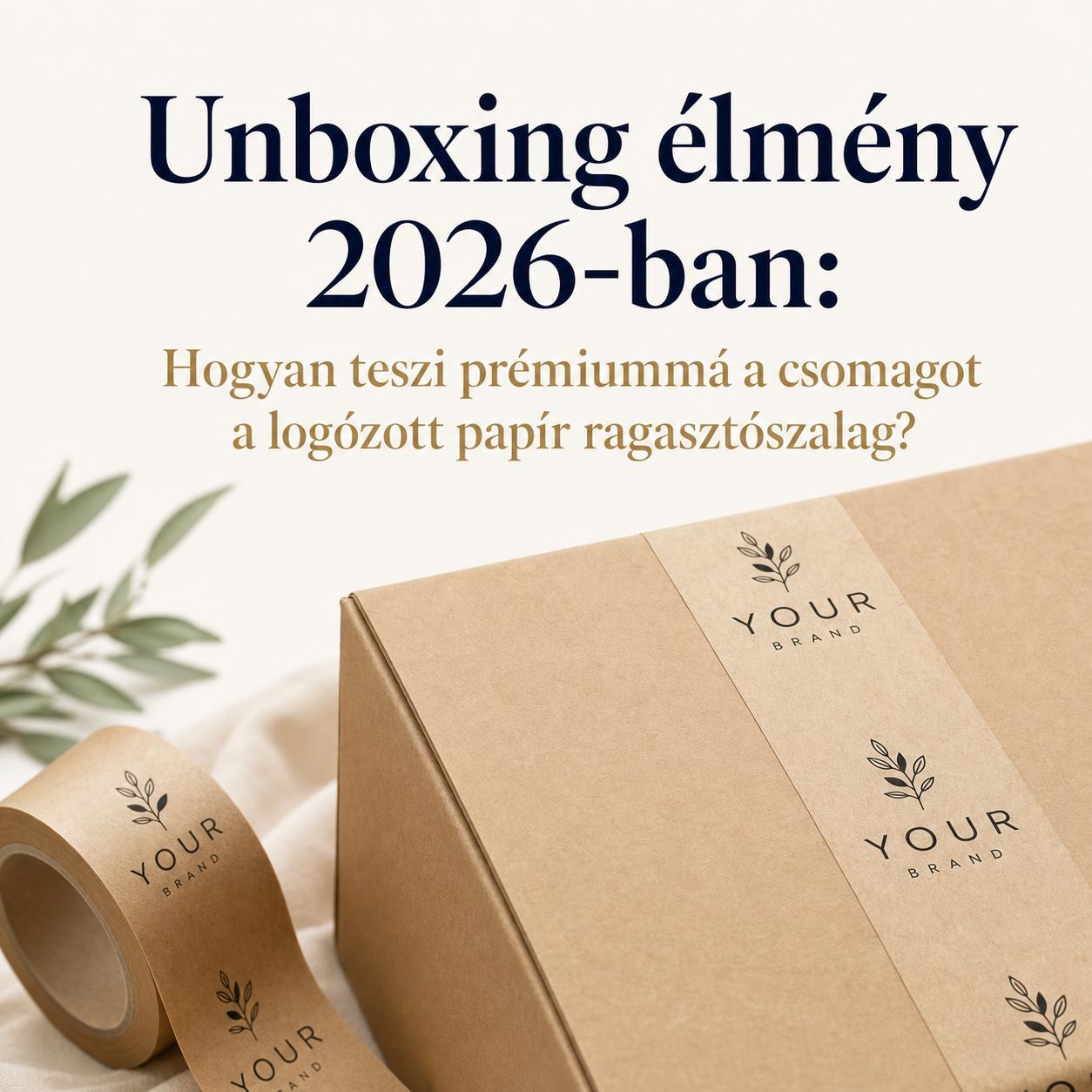Unboxing élmény 2026-ban: Hogyan teszi prémiummá a csomagot a logózott papír ragasztószalag? Unboxing élmény 2026-ban: Hogyan teszi prémiummá a csomagot a logózott papír ragasztószalag?