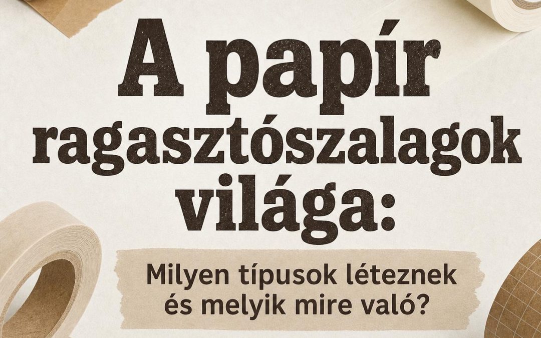 A papír ragasztószalagok világa: Milyen típusok léteznek és melyik mire való?