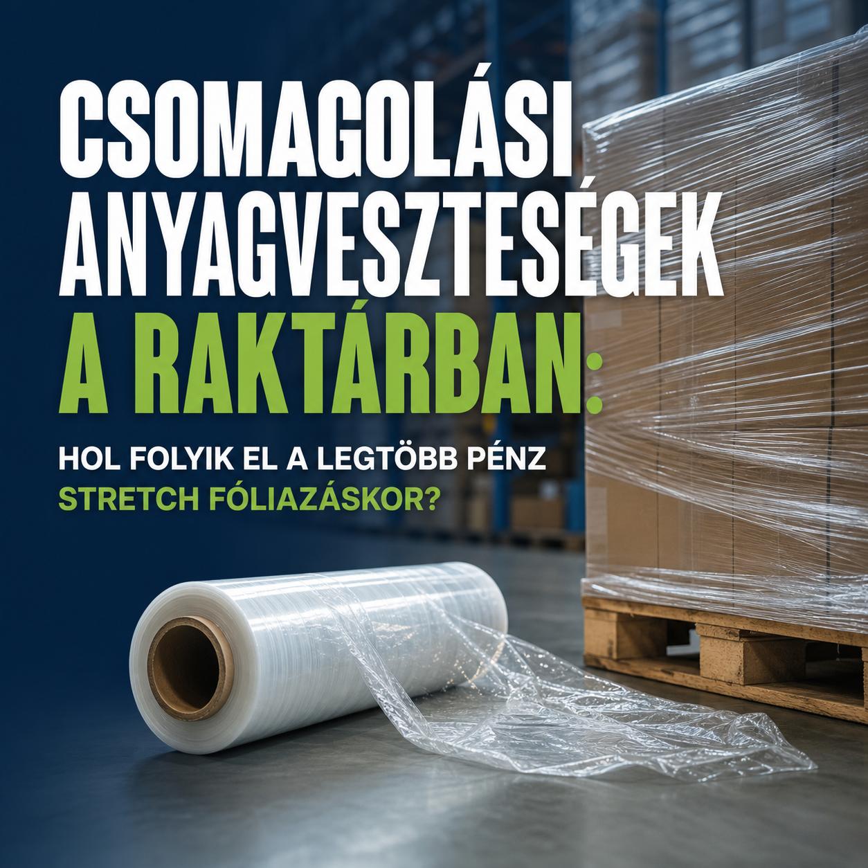Csomagolási anyagveszteségek a raktárban: Hol folyik el a legtöbb pénz stretch fóliázáskor? Csomagolási anyagveszteségek a raktárban: Hol folyik el a legtöbb pénz stretch fóliázáskor?