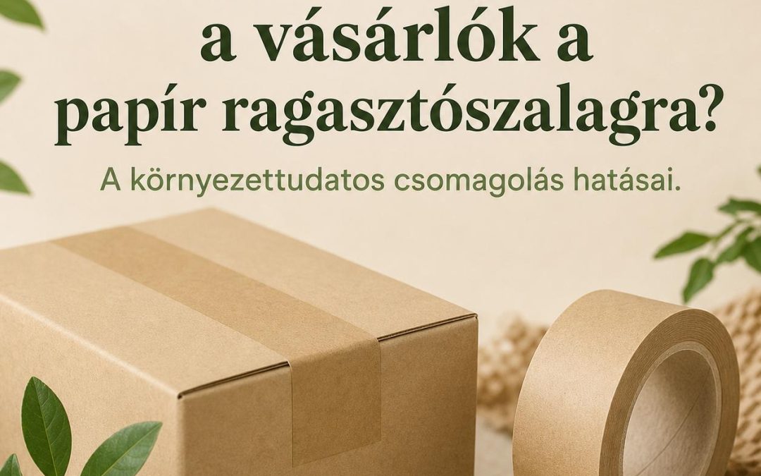 Hogyan reagálnak a vásárlók a papír ragasztószalagra? A környezettudatos csomagolás hatásai