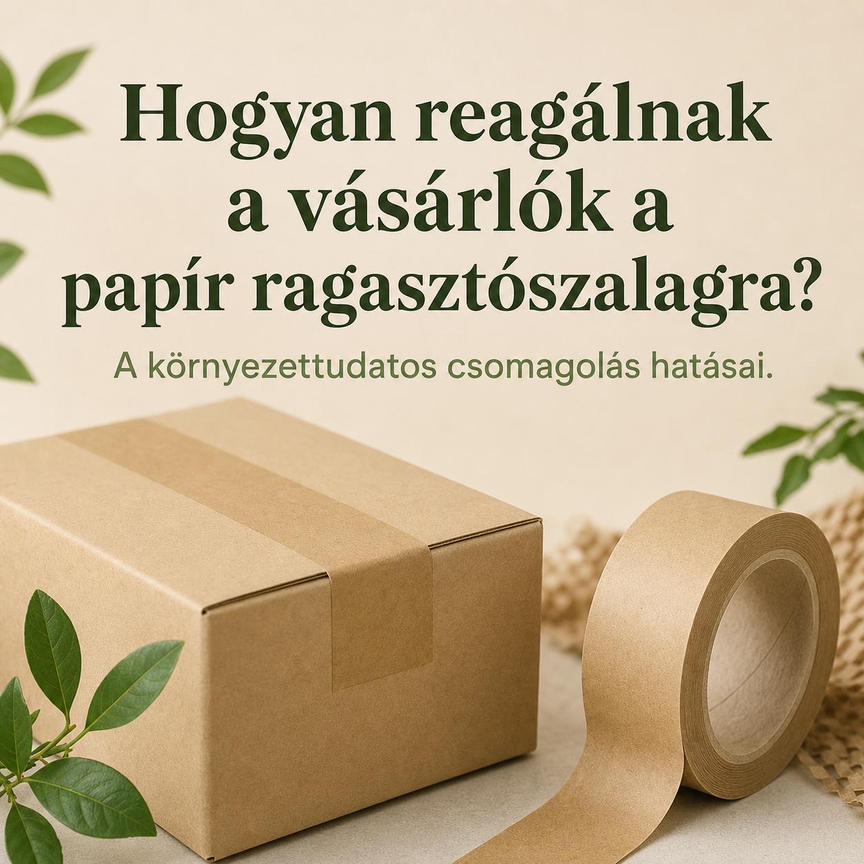 Hogyan reagálnak a vásárlók a papír ragasztószalagra? A környezettudatos csomagolás hatásai Hogyan reagálnak a vásárlók a papír ragasztószalagra? A környezettudatos csomagolás hatásai