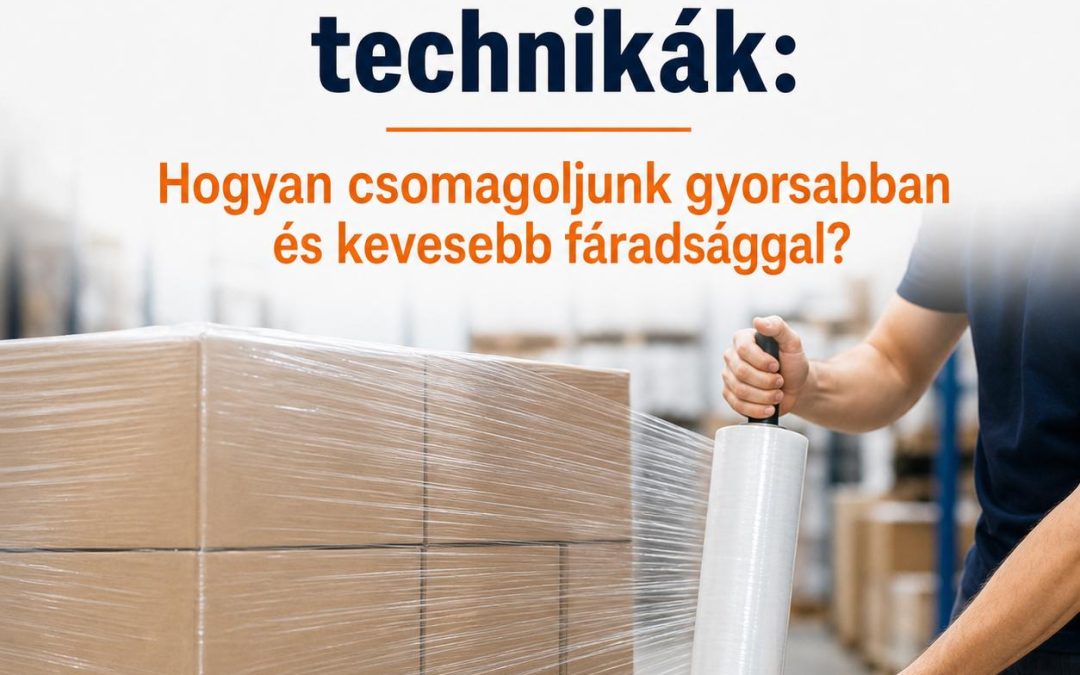 Kézi stretch fóliázási technikák: Hogyan csomagoljunk gyorsabban és kevesebb fáradsággal?