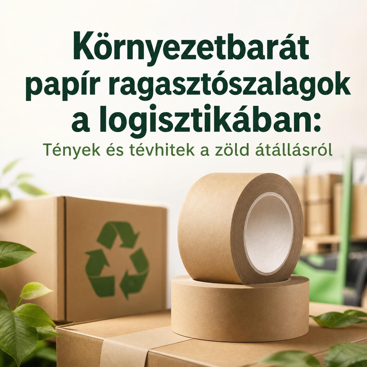Környezetbarát papír ragasztószalagok a logisztikában: Tények és tévhitek a zöld átállásról Környezetbarát papír ragasztószalagok a logisztikában: Tények és tévhitek a zöld átállásról