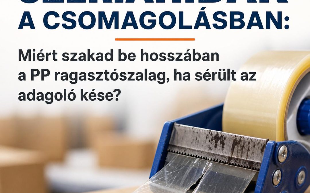 Szériahibák a csomagolásban: Miért szakad be hosszában a PP ragasztószalag, ha sérült az adagoló kése?