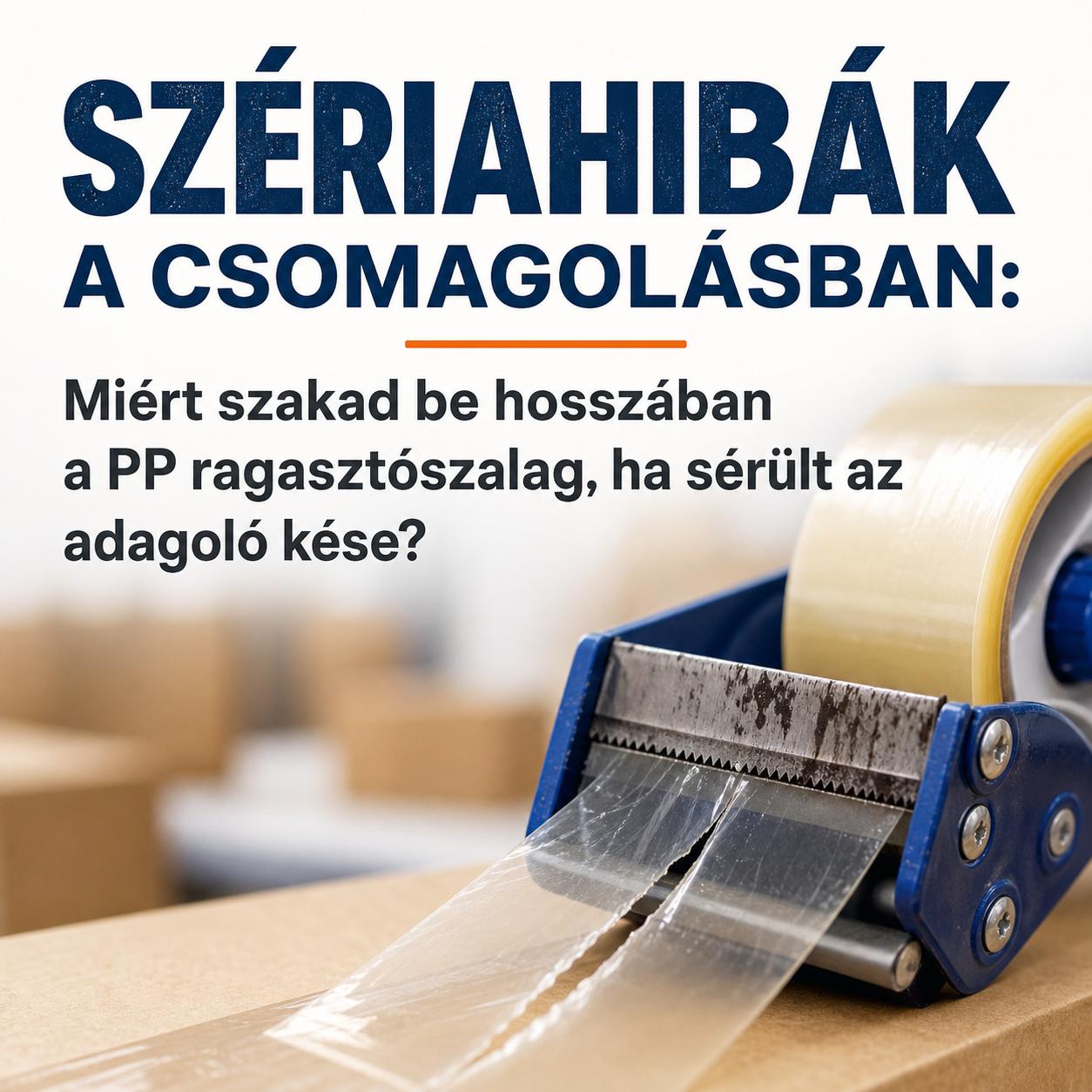 Szériahibák a csomagolásban: Miért szakad be hosszában a PP ragasztószalag, ha sérült az adagoló kése? Szériahibák a csomagolásban: Miért szakad be hosszában a PP ragasztószalag, ha sérült az adagoló kése?