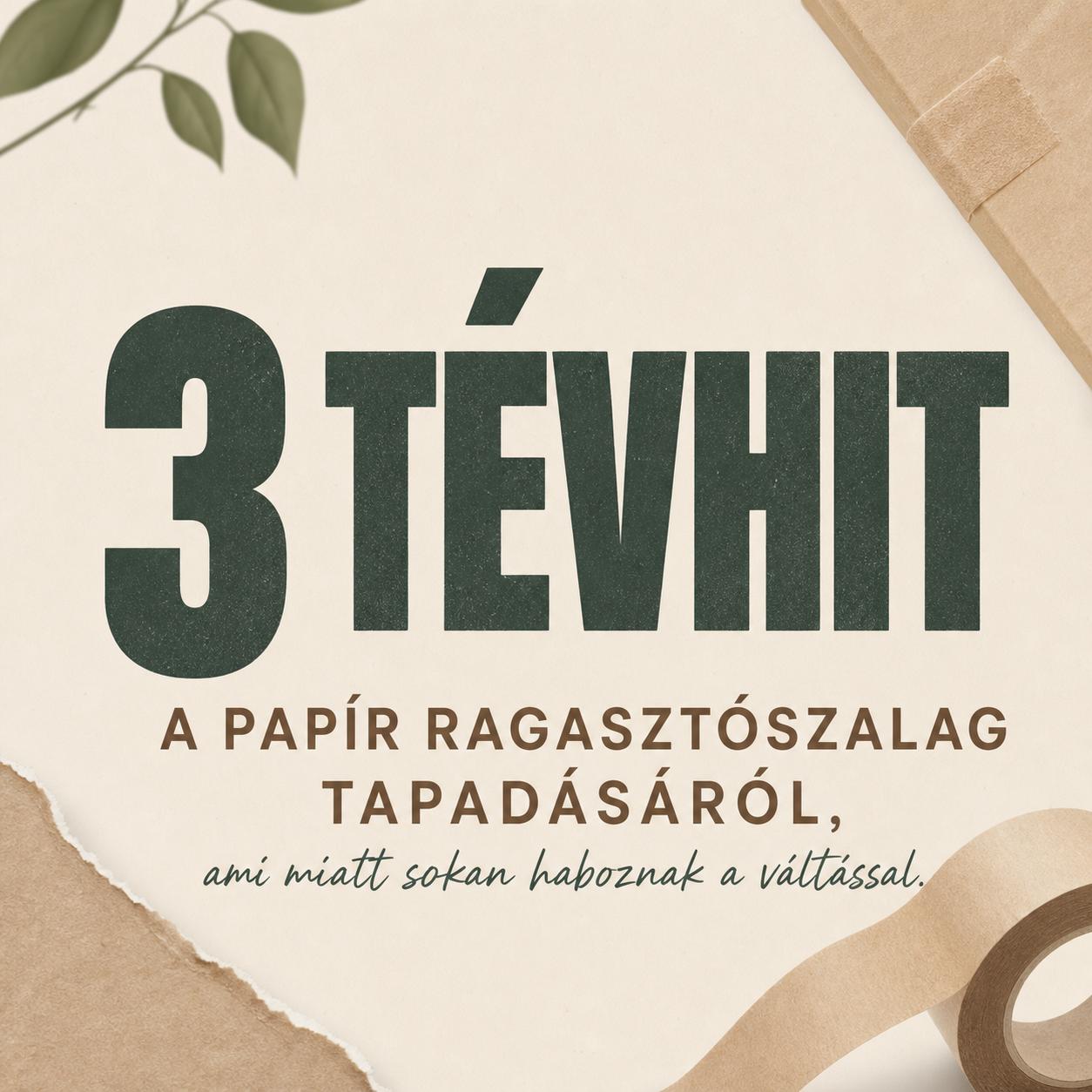 3 tévhit a papír ragasztószalag tapadásáról, ami miatt sokan haboznak a váltással 3 tévhit a papír ragasztószalag tapadásáról, ami miatt sokan haboznak a váltással