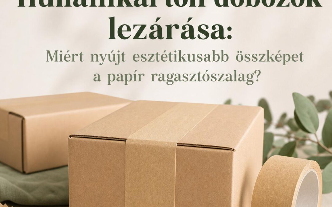 Hullámkarton dobozok lezárása: Miért nyújt esztétikusabb összképet a papír ragasztószalag?